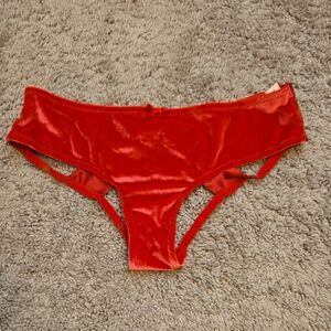 Victoria's Secret Very Sexy Red Velvet Panty NWT